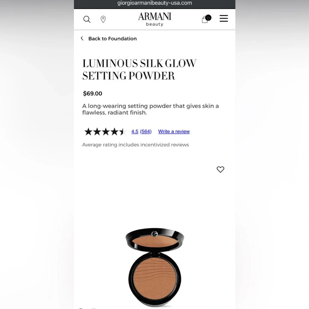 Giorgio Armani nib giorgio